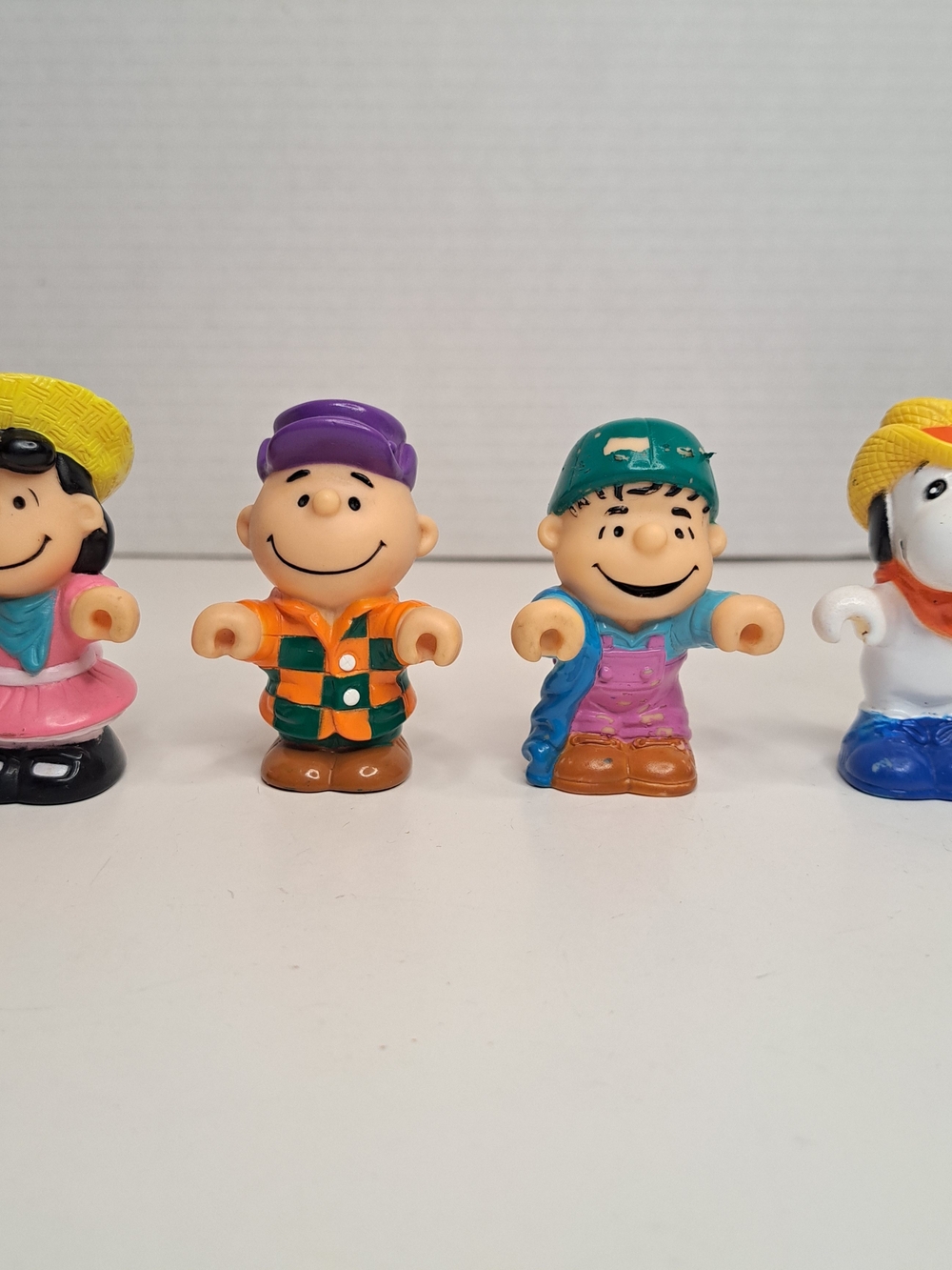 Vintage 1966 Peanuts Farmer Characters' Lucy, Linus, Charlie Brown, and Snoopy
